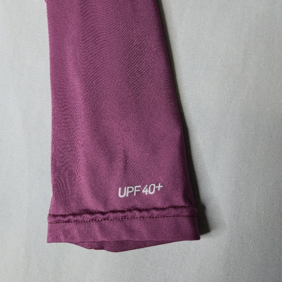 Nike Long Sleeve Hydro Rash Guard UPF40+ Dusty Rose Swim Shirt Size S - Picture 5 of 9